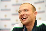 30 March 2009; Northern Ireland's Warren Feeney during a press conference ahead of their 2010 FIFA World Cup Qualifier match against Slovenia on Wednesday. Hilton Hotel, Templepatrick, Co. Antrim. Picture credit: Oliver McVeigh / SPORTSFILE