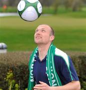 30 March 2009; Northern Ireland's Warren Feeney after speaking to the media in a press conference ahead of their 2010 FIFA World Cup Qualifier match against Slovenia on Wednesday. Hilton Hotel, Templepatrick, Co. Antrim. Picture credit: Oliver McVeigh / SPORTSFILE
