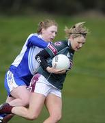 29 March 2009; Laura McCreesh, St Marys, in action against Jennifer Norman, DIT. Lynch Cup Final, Dublin Insitute of Technology v St Marys, Belfast, UUJ, Jordanstown, Shore Road, Newtownabbey, Co. Antrim. Picture credit: Oliver McVeigh / SPORTSFILE