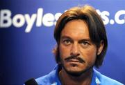 30 March 2009; Former Italian international Toto Schillaci at the launch of Boylesports' supporters promotion for Irish fans travelling to Bari for the crunch group 8 game between the Republic of Ireland and the Azzurre. Boylesports, Grafton Street, Dublin. Picture credit: Pat Murphy / SPORTSFILE