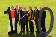 31 March 2009; At the launch of the 2009 FBD All-Ireland GAA Golf Challenge were, from left, Armagh footballer Steven McDonnell, Armagh football manager Joe Kernan, GAA President Nickey Brennan, former Kilkenny hurler Eddie Keher, Adrian Taheny, Director of Marketing and Sales, FBD Insurance, and former Dublin footballer Barney Rock. Croke Park, Dublin. Photo by Sportsfile