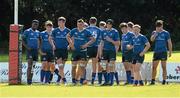 12 September 2015; The Leinster - U18 Clubs team waiting under the posts. Ulster v Leinster - U18 Clubs - Clubs Interprovincial Rugby Championship Round 2, Rainey RFC, Magherafelt, Derry. Picture credit: Oliver McVeigh / SPORTSFILE