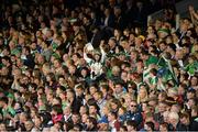 12 September 2015; Supporters look on during the game. Bord Gais Energy GAA Hurling All-Ireland U21 Championship Final, Limerick v Wexford, Semple Stadium, Thurles, Co. Tipperary. Picture credit: Diarmuid Greene / SPORTSFILE