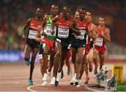 30 August 2015; Timothy Cheruiyot of Kenya leads the pack during the final of the Men's 1500m event. IAAF World Athletics Championships Beijing 2015 - Day 9, National Stadium, Beijing, China. Picture credit: Stephen McCarthy / SPORTSFILE