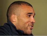 15 September 2015; Ireland's Simon Zebo during a press conference. Carton House, Maynooth, Co. Kildare. Picture credit: Seb Daly / SPORTSFILE
