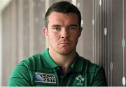 15 September 2015; Ireland's Peter O'Mahony following a press conference. Carton House, Maynooth, Co. Kildare. Picture credit: Seb Daly / SPORTSFILE