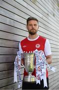 15 September 2015; Ger O'Brien, St.Patrick's Athletic, during the EA Sports Cup Final Media Day. FAI National Training Centre, Abbotstown, Co. Dublin. Picture credit: David Maher / SPORTSFILE