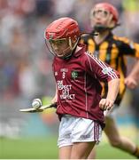 6 September 2015; Adam English, Doon CBS, Co. Limerick, representing Galway, during the Cumann na mBunscoil INTO Respect Exhibition Go Games 2015 at Kilkenny v Galway - GAA Hurling All-Ireland Senior Championship Final. Croke Park, Dublin Picture credit: Diarmuid Greene / SPORTSFILE