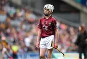 6 September 2015; Jack Raymond Manley, St Joseph's NS, Glenealy, Co. Wicklow, representing Galway, during the Cumann na mBunscoil INTO Respect Exhibition Go Games 2015 at Kilkenny v Galway - GAA Hurling All-Ireland Senior Championship Final. Croke Park, Dublin Picture credit: Diarmuid Greene / SPORTSFILE
