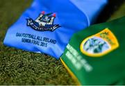 17 September 2015; A detailed view of the Dublin and Kerry jerseys in Croke Park ahead of their 2015 GAA Football All-Ireland Senior Championship Final. Croke Park, Dublin. Picture credit: Ramsey Cardy / SPORTSFILE