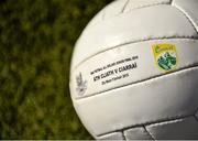 17 September 2015; A detailed view of the match ball ahead of the 2015 GAA Football All-Ireland Senior Championship Final between Dublin and Kerry. Croke Park, Dublin. Picture credit: Ramsey Cardy / SPORTSFILE