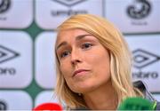 17 September 2015; Republic of Ireland's Stephanie Roche during a press conference. FAI Headquarters, National Sports Campus, Abbotstown, Dublin. Picture credit: Matt Browne / SPORTSFILE