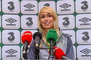 17 September 2015; Republic of Ireland's Stephanie Roche during a press conference. FAI Headquarters, National Sports Campus, Abbotstown, Dublin. Picture credit: Matt Browne / SPORTSFILE