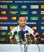 17 September 2015; Ireland's Dave Kearney during an Ireland team press conference. Marriott Hotel, Cardiff, Wales. Picture credit: Brendan Moran / SPORTSFILE