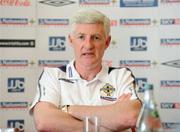 31 March 2009; Northern Ireland manager Nigel Worthington during a press conference ahead of their 2010 FIFA World Cup Qualifier against Slovenia on Wednesday. Northern Ireland Press Conference, Hilton Hotel, Templepatrick, Co. Antrim. Picture credit: Oliver McVeigh / SPORTSFILE
