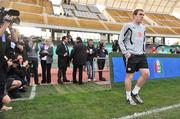 31 March 2009; Republic of Ireland's Richard Dunne arriving for the start of squad training ahead of their 2010 FIFA World Cup Qualifier against Italy on Wednesday. Republic of Ireland Squad Training, San Nicola Stadium, Bari, Italy. Picture credit: David Maher / SPORTSFILE