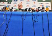 31 March 2009; Republic of Ireland manager Giovanni Trapattoni during a press conference ahead of their 2010 FIFA World Cup Qualifier against Italy on Wednesday. San Nicola Stadium, Bari, Italy. Picture credit: David Maher / SPORTSFILE