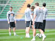 31 March 2009; Republic of Ireland captain Robbie Keane during training ahead of their 2010 FIFA World Cup Qualifier against Italy on Wednesday. Republic of Ireland Squad Training, San Nicola Stadium, Bari, Italy. Picture credit: David Maher / SPORTSFILE