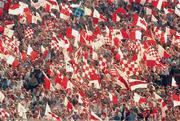 17 September 1995; Tyrone supporters during the 1995 All Ireland Senior Football Final match between Dublin and Tyrone at Croke Park in Dublin. Photo by Ray McManus/SPORTSFILE
