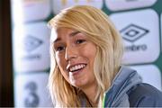 17 September 2015; Republic of Ireland player Stephanie Roche during a press conference. FAI Headquarters, National Sports Campus, Abbotstown, Dublin. Picture credit: Matt Browne / SPORTSFILE