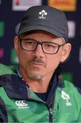 18 September 2015; Ireland assistant coach Les Kiss during a press conference. Ireland Rugby Press Conference, 2015 Rugby World Cup. Millennium Stadium, Cardiff, Wales. Picture credit: Brendan Moran / SPORTSFILE