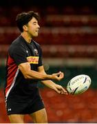 18 September 2015; Canada's Nathan Hirayama during the captain's run. Canada Rugby Squad Captain's Run, 2015 Rugby World Cup. Millennium Stadium, Cardiff, Wales. Picture credit: Brendan Moran / SPORTSFILE