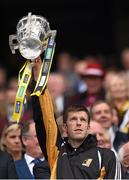 6 September 2015; Michael Rice, Kilkenny, lifts the Liam MacCarthy Cup. GAA Hurling All-Ireland Senior Championship Final, Kilkenny v Galway. Croke Park, Dublin. Picture credit: Stephen McCarthy / SPORTSFILE