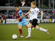 18 September 2015; Daryl Horgan, Dundalk, in action against Mick Daly, Drogheda United. SSE Airtricity League Premier Division, Dundalk v Drogheda United. Oriel Park, Dundalk. Picture credit: David Maher / SPORTSFILE