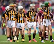 6 September 2015; Rinky Kelly, Dromin N.S., Dunleer, Co. Louth, representing Kilkenny, during the Cumann na mBunscol INTO Respect Exhibition Go Games 2015 at Kilkenny v Galway - GAA Hurling All-Ireland Senior Championship Final. Croke Park, Dublin. Picture credit: Stephen McCarthy / SPORTSFILE
