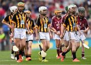 6 September 2015; Niamh Mulvihill, Baconstown N.S., Enfield, Co. Meath, representing Kilkenny, during the Cumann na mBunscol INTO Respect Exhibition Go Games 2015 at Kilkenny v Galway - GAA Hurling All-Ireland Senior Championship Final. Croke Park, Dublin. Picture credit: Stephen McCarthy / SPORTSFILE