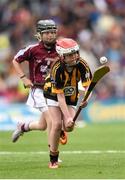 6 September 2015; Eimear Maguire, St. Columba’s, Kilrea, Co. Derry, representing Kilkenny, during the Cumann na mBunscol INTO Respect Exhibition Go Games 2015 at Kilkenny v Galway - GAA Hurling All-Ireland Senior Championship Final. Croke Park, Dublin. Picture credit: Stephen McCarthy / SPORTSFILE