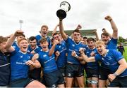 19 September 2015; Leinster captain Conor Nash lifts the cup as his team-mates celebrate. Clubs Interprovincial Rugby Championship, Round 3, Connacht v Leinster. Sportsground, Galway. Picture credit: Matt Browne / SPORTSFILE