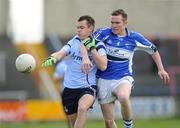 5 April 2009; Barry O'Rourke, Dublin, in action against Niall Gorman, Laois. Cadbury Leinster U21 Football Championship Final, Laois v Dublin, O'Moore Park, Portlaoise, Co. Laois. Photo by Sportsfile