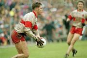 18 July 1993; Derry's Damien Cassidy in action during the game. Ulster Senior Football Championship Final, Derry v Donegal, St. Tighearnach's Park, Clones, Co. Monaghan. Picture credit; Ray McManus / SPORTSFILE