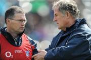 5 April 2009; Cork manager Denis Walshin conversation with Dr. Con Murphy  before the game. Allianz GAA NHL Division 1 Round 6, Kilkenny v Cork, Nowlan Park, Kilkenny. Picture credit: Ray McManus / SPORTSFILE