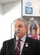 7 February 2009; GAA President Nickey Brennan speaking at the launch of the 2009 ESB All-Ireland Minor Football and Hurling Championships. Croke Park, Dublin. Picture credit: Brendan Moran / SPORTSFILE