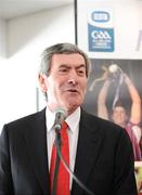 7 February 2009; Padraig McManus, ESB Chief Executive, speaking at the launch of the 2009 ESB All-Ireland Minor Football and Hurling Championships. Croke Park, Dublin. Picture credit: Brendan Moran / SPORTSFILE