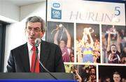 7 February 2009; Padraig McManus, Chief Executive, ESB, speaking at the launch of the 2009 ESB All-Ireland Minor Football and Hurling Championships. Croke Park, Dublin. Picture credit: Brendan Moran / SPORTSFILE