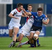 18 September 2015; Conor O’Brien, Leinster, is tackled by Alex Kane, Ulster. U20 Interprovincial Rugby Championship, Round 3, Leinster v Ulster. Donnybrook Stadium, Donnybrook, Dublin. Picture credit: Stephen McCarthy / SPORTSFILE
