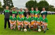 19 September 2015; The Carrickmore squad. FBD7s Senior All Ireland Football 7s at Kilmacud Crokes. Semi-Final, Truagh Gales, Monaghan, v Carrickmore, Tyrone. Glenalbyn House, Stillorgan, Co. Dublin. Picture credit: Piaras Ó Mídheach / SPORTSFILE