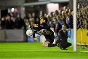 19 September 2015; St Patrick's Athletic goalkeeper Conor O'Malley saves the last penalty to win the game. EA Sports Cup Final, Galway United v St Patrick’s Athletic. Eamonn Deacy Park, Galway. Picture credit: Matt Browne / SPORTSFILE