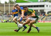 20 September 2015; Michael Foley, Kerry, in action against Tadhg Fitzgerald, Tipperary. Electric Ireland GAA Football All-Ireland Minor Championship Final, Kerry v Tipperary, Croke Park, Dublin. Picture credit: Ramsey Cardy / SPORTSFILE