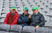 20 September 2015; Kerry supporters, from left, Jerry and Liam Keane, from Moyvane, Co. Kerry, and Proinsias O'Donoghue from Glenflesk, Co. Kerry, ahead of the game. GAA Football All-Ireland Senior Championship Final, Dublin v Kerry, Croke Park, Dublin. Picture credit: Ray McManus / SPORTSFILE