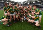 20 September 2015; Kerry players celebrate with the cup. Electric Ireland GAA Football All-Ireland Minor Championship Final, Kerry v Tipperary, Croke Park, Dublin. Picture credit: Stephen McCarthy / SPORTSFILE