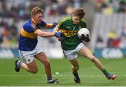 20 September 2015; Gavin White, Kerry, in action against Liam Fahy, Tipperary. Electric Ireland GAA Football All-Ireland Minor Championship Final, Kerry v Tipperary, Croke Park, Dublin. Picture credit: Stephen McCarthy / SPORTSFILE