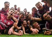 6 September 2015; Galway players celebrate following their victory. Electric Ireland GAA Hurling All-Ireland Minor Championship Final, Galway v Tipperary, Croke Park, Dublin. Picture credit: Stephen McCarthy / SPORTSFILE