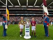 6 September 2015; The Liam MacCarthy Cup is brought to the pitch ahead of the game. GAA Hurling All-Ireland Senior Championship Final, Kilkenny v Galway. Croke Park, Dublin. Picture credit: Stephen McCarthy / SPORTSFILE