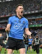 20 September 2015; Dublin's Paddy Andrews celebrates in front of Hill 16 after the game. GAA Football All-Ireland Senior Championship Final, Dublin v Kerry, Croke Park, Dublin. Picture credit: Brendan Moran / SPORTSFILE
