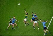 20 September 2015; Kerry players, left to right, Killian Young, Bryan Sheehan, and Anthony Maher, in action against Dublin players, left to right, Paul Flynn, Brian Fenton, and Michael Darragh MacAuley. GAA Football All-Ireland Senior Championship Final, Dublin v Kerry, Croke Park, Dublin. Picture credit: Dáire Brennan / SPORTSFILE
