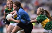 20 September 2015; Maeve Greene, Durrow NS, Tullamore, Offaly, representing Dublin. GAA Football All-Ireland Senior Championship Final, Dublin v Kerry, Croke Park, Dublin. Picture credit: David Maher / SPORTSFILE